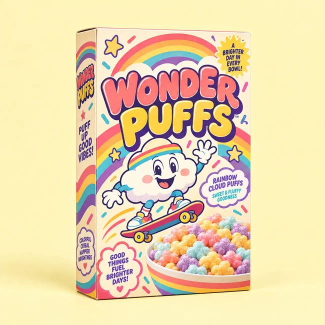 custom 80s cereal boxes