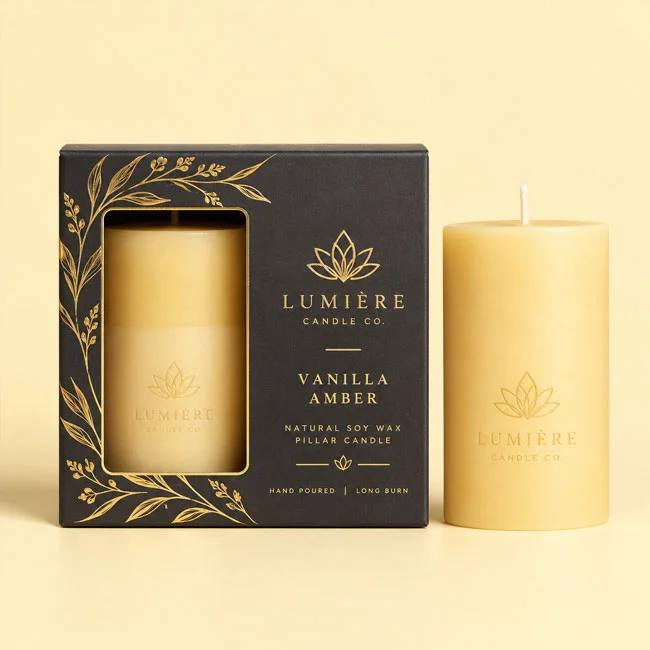 candle boxes with window​