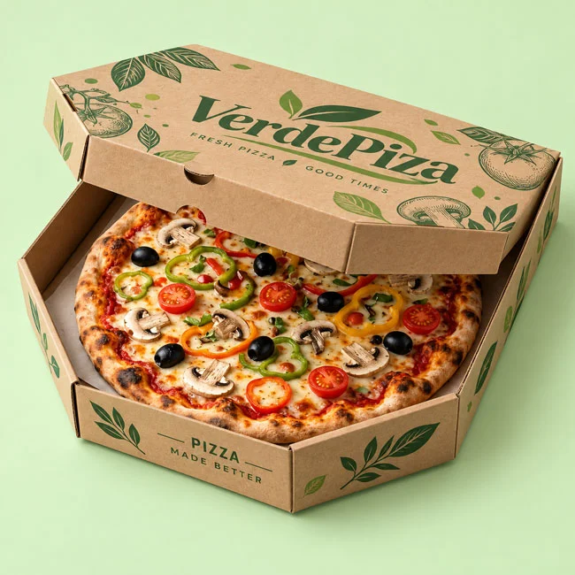 custom brown pizza boxes