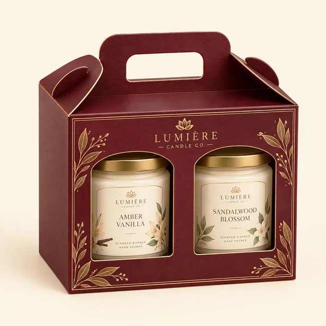 candle boxes with window​