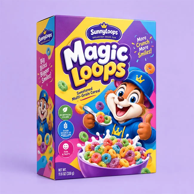 custom funny cereal boxes