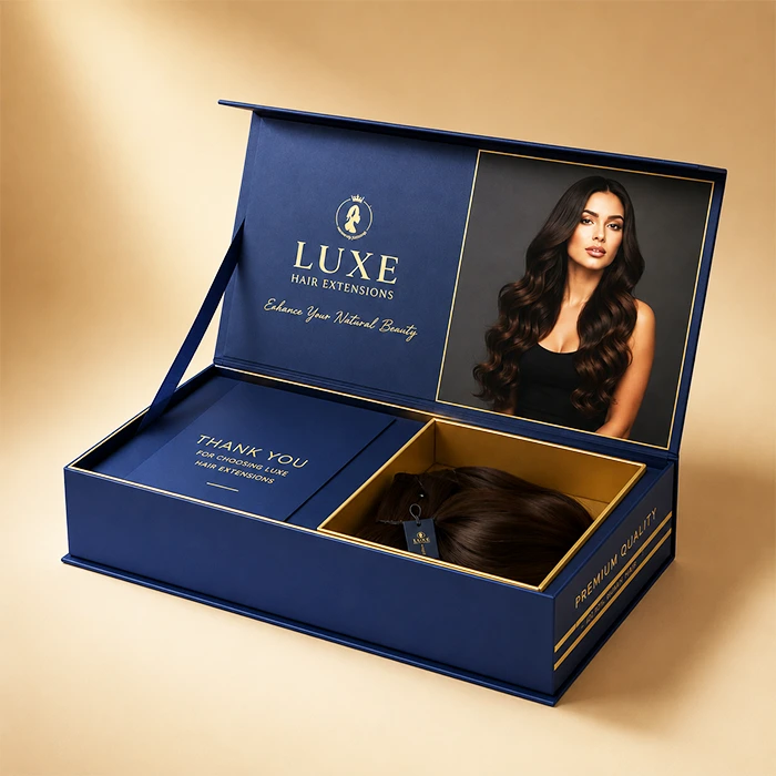 custom hair extension boxes