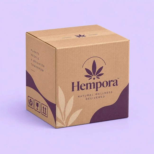 custom hemp shipping boxes