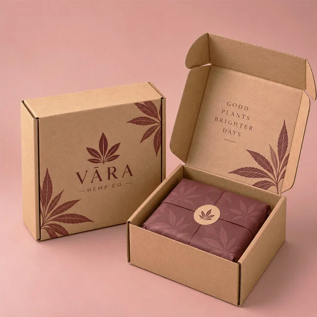 custom hemp shipping boxes