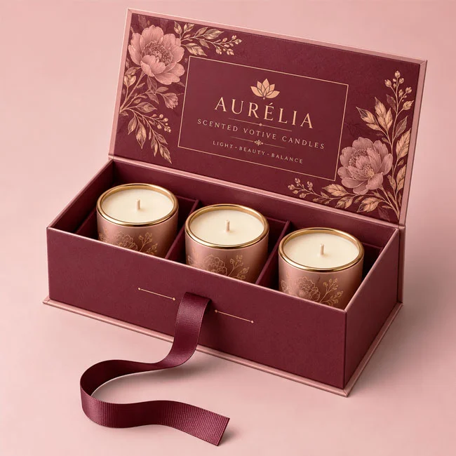 custom votive candle boxes