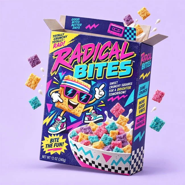 custom 80s cereal boxes