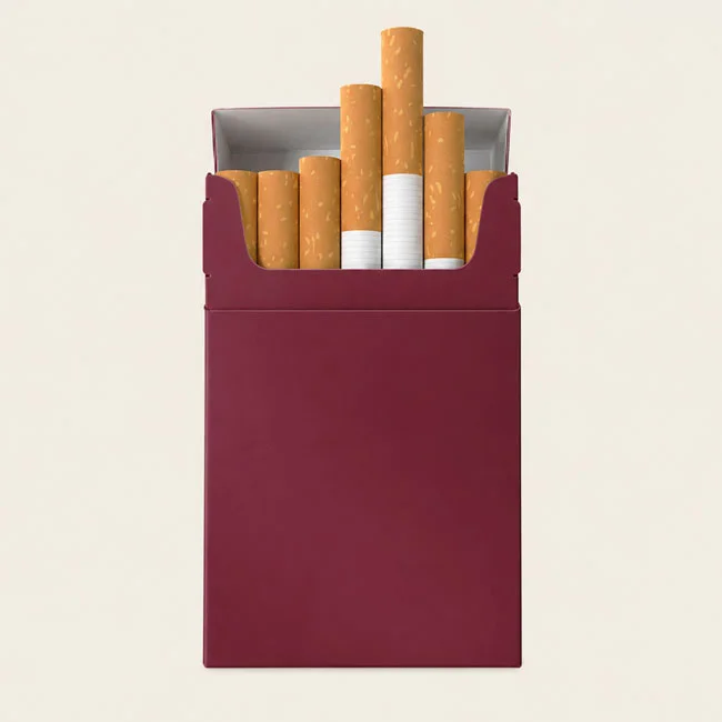 blank cigarette boxes
