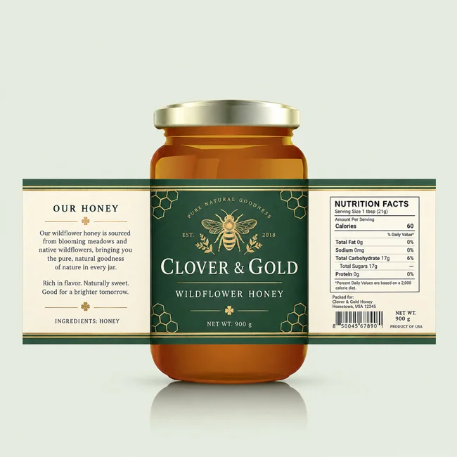 custom bottle labels