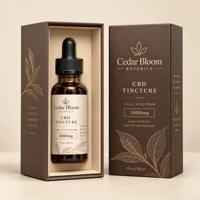 cbd tincture boxes