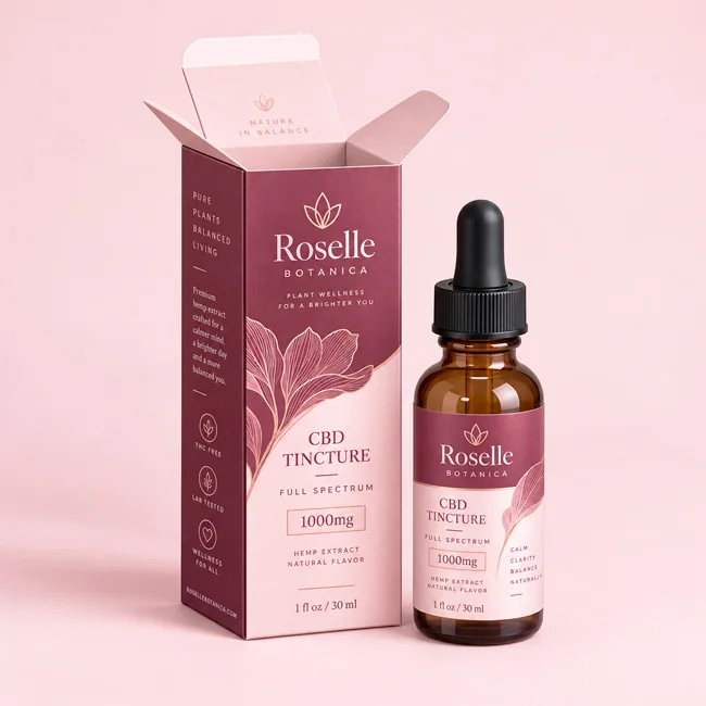 cbd tincture boxes
