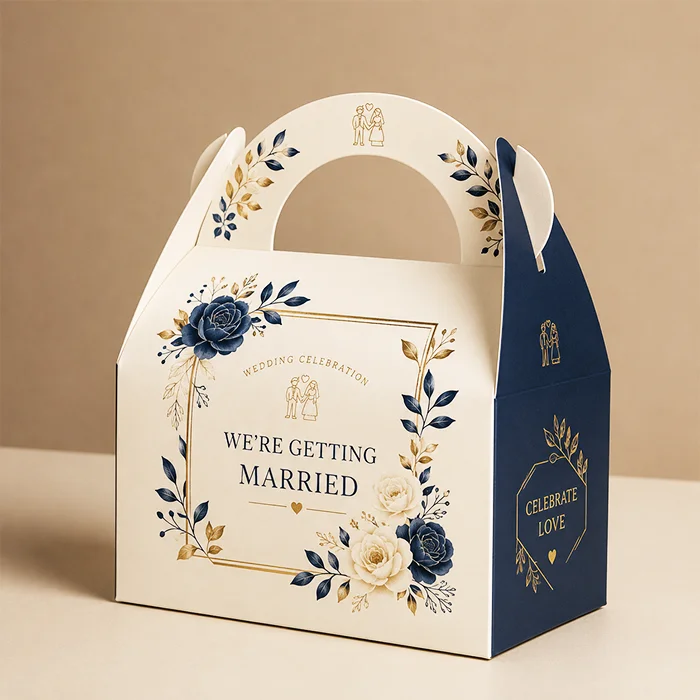 gift box with handle
