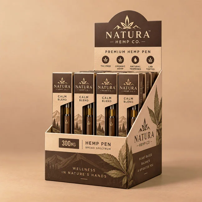 custom hemp display boxes