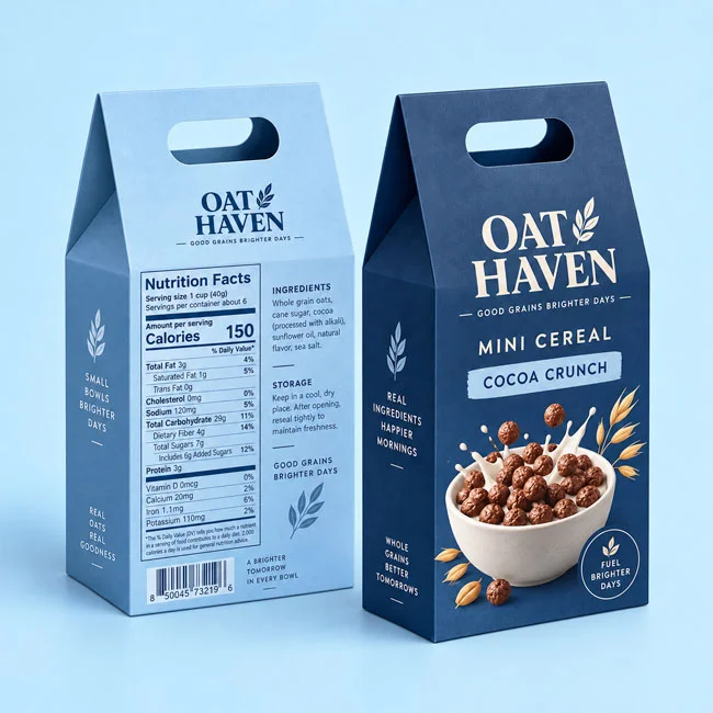 custom mini cereal boxes