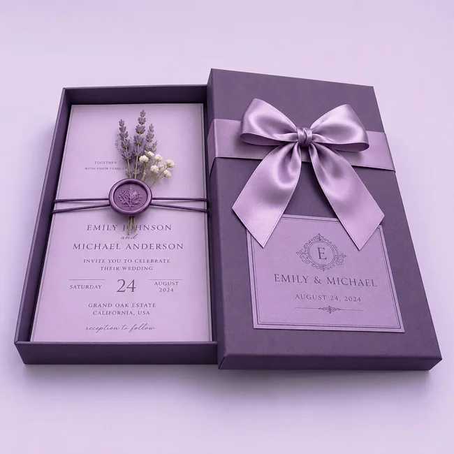 custom invitation boxes