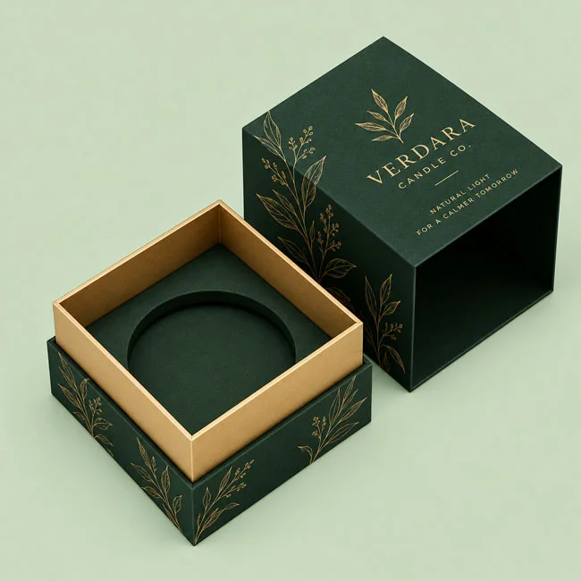 custom two piece candle boxes