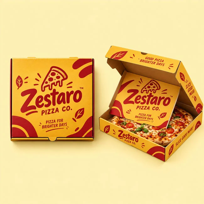 custom unique shaped pizza boxes