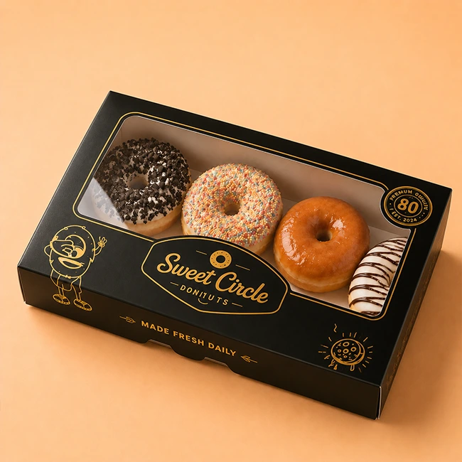 custom donuts boxes