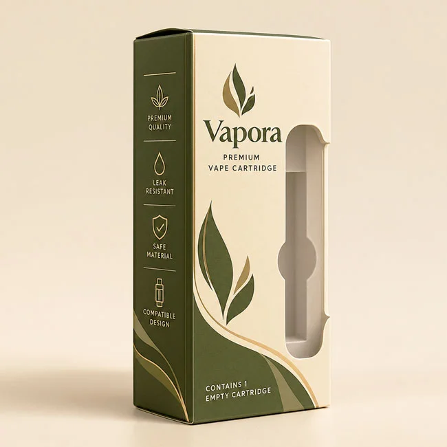 empty vape cartridge packaging