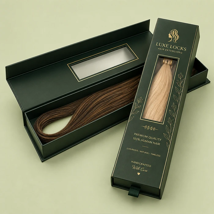 custom hair extension boxes