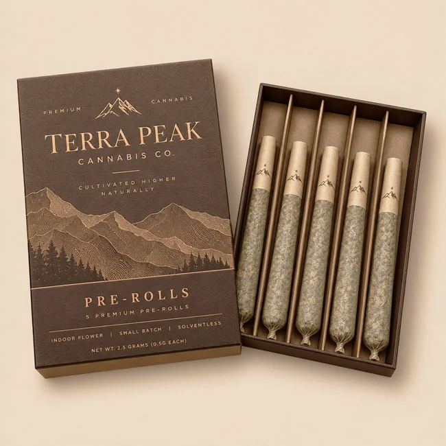 cannabis pre roll packaging
