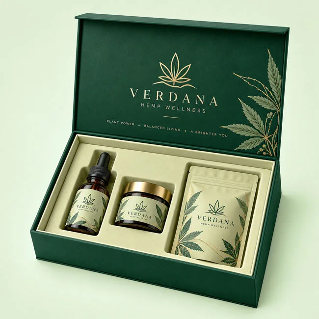custom hemp gift boxes