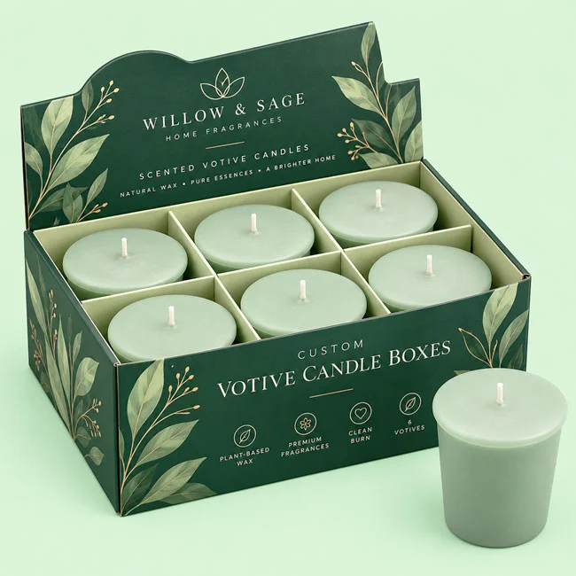 custom votive candle boxes