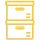 tray and sleeve boxes icon