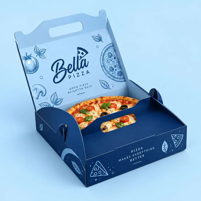 custom unique shaped pizza boxes