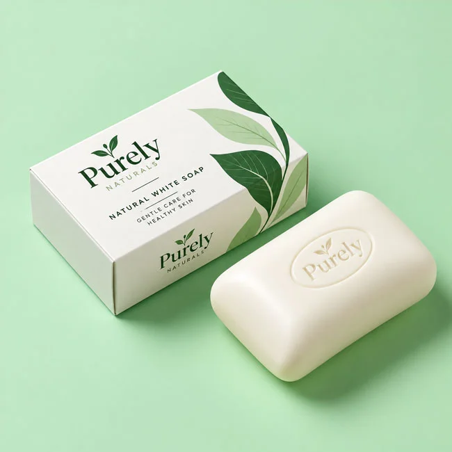 custom white soap boxes